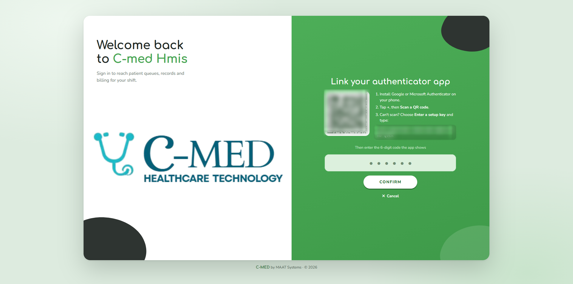 Sign-in with two-factor authentication